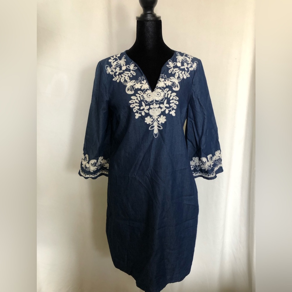 Elegant Cotton Hand stitched Long Dress